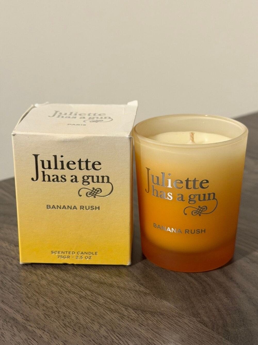 Juliette Has A Gun Banana Rush Scented Candle 75g NEW Damaged Box Rare